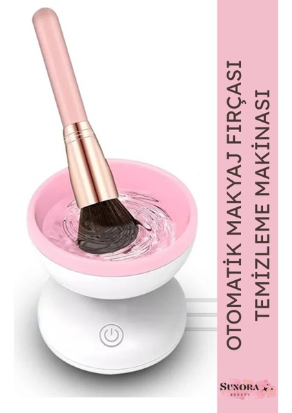 Otomatik Makyaj Fırça Yıkama Makinesi Usb’li Güçlü Pratik ve Hızlı Temizlik