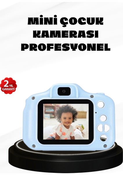 Çocuklar Için Mini Dijital Kamera – 1080P Hd, 2.0 Inç Ekran, Komik Filtreli ve Şarjlı