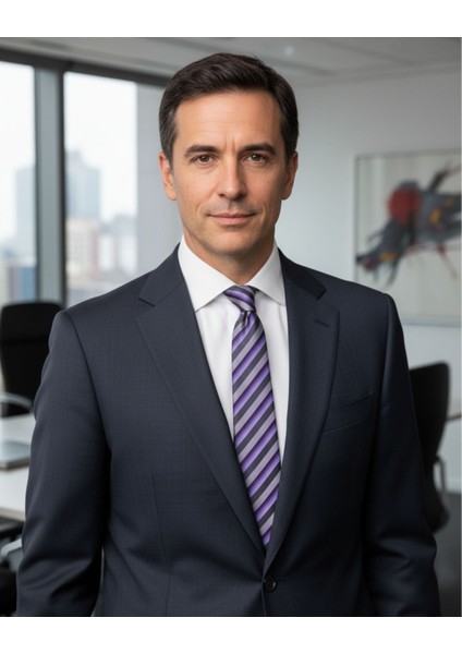 Gri Çizgili 8 cm Genişliğinde Kravat indirimleri