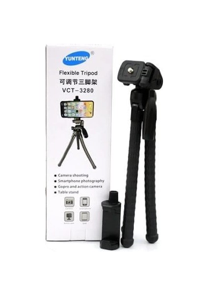 VCT-3280 Esnek Bacaklı Ayarlanabilen Masa Tripotu fırsatları