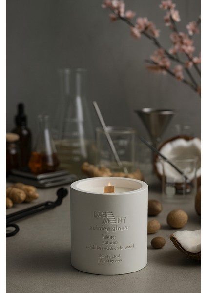 : Nutmeg Ginger : % 100 Soya Beton Mum (Zencefil, Hindistan Cevizi, Sandal Ağacı, Sedir Ağacı) fiyatları