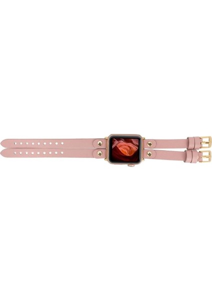Apple Watch Uyumlu Deri Kordon Ely Double Tour Gt Nu2 modelleri