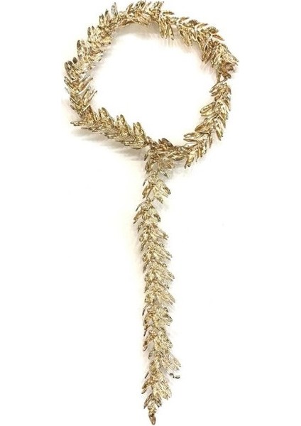 Pul Yaprak Tasarım Y Kolye