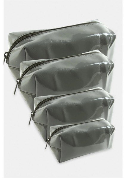 4 Adet El Tutmalı Makyaj Çantası