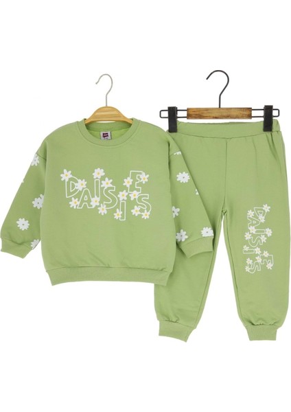Daısıes Papatya Baskılı Iki Iplik Alt Üst - KRMS737-ÇAĞLA Yeşili-2 Yaş Çağla Yeşili