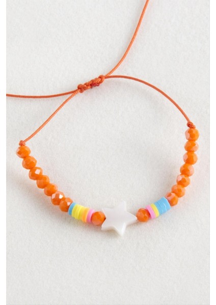 Yıldız Sedef Kristal Makrome Ip Bileklik fiyatları