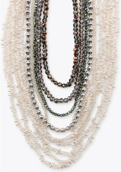 Çoklu Incili Boncuklu 2’li Kolye Seti fiyatları