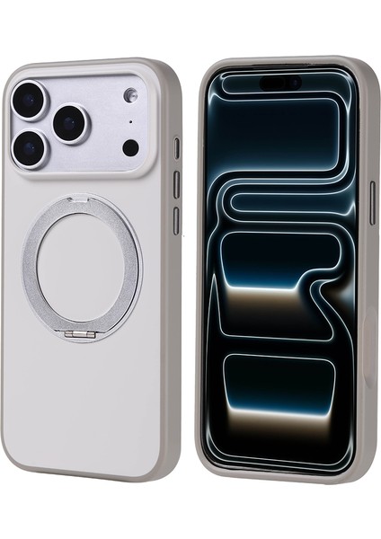 Apple iPhone 17 Pro Kılıf M-Safe Şarj Özellikli Standlı Zore Proton Silikon Kapak