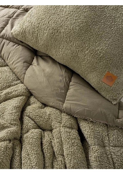 Cotton Box Peluş Çift Kişilik Yorgan Seti Taş modelleri
