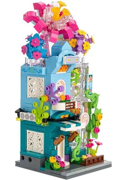 KP28016 Keeppley Grenness Flower Store Blok Seti modelleri