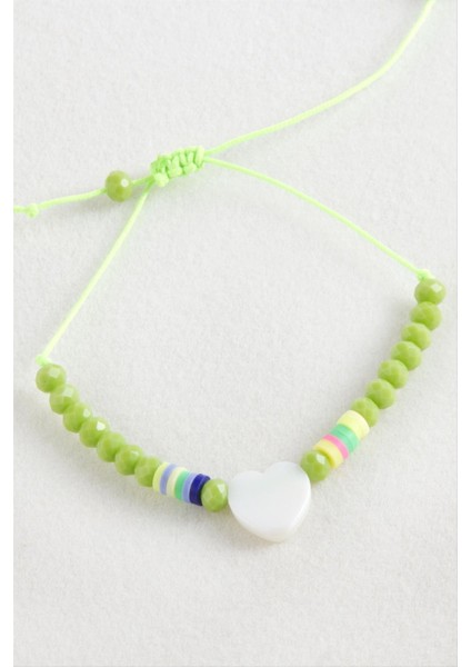 Kalp Sedef Kristal Makrome Ip Bileklik fiyatları