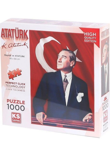 Ks Games Atatürk ve Türk Bayrağı Puzzle 1000 Parça 20728 fiyatları