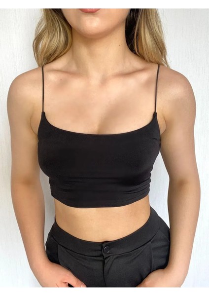 Ip Askılı Crop Buzzy Bluz-Si̇yah fiyatları