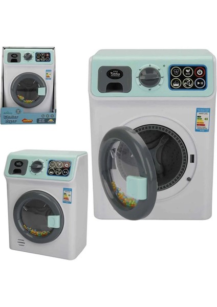 Hommy Sesli ve Işıklı Yeşil Çamaşır Makinesi