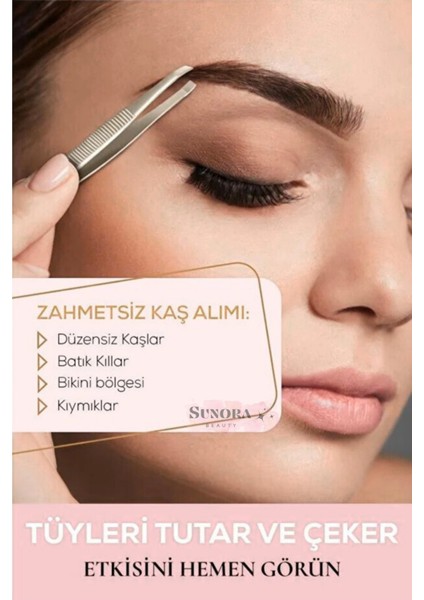 1 Adet Gold Renk Cımbız Paslanmaz Çelik Kaş Cımbızı Düz modelleri