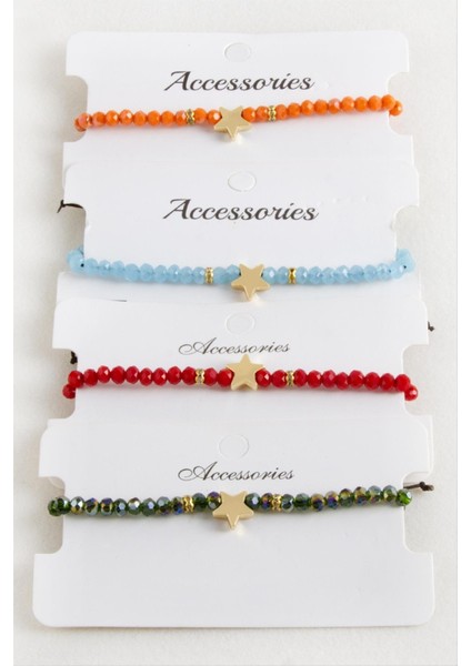 Yıldız Kristal Makrome Ip Bileklik fiyatları