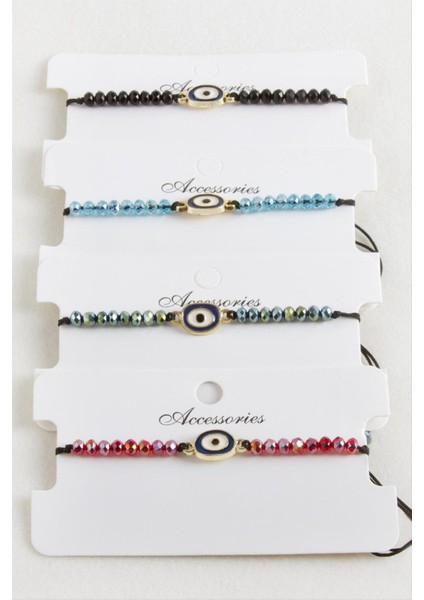 Nazar Kristal Makrome Ip Bileklik