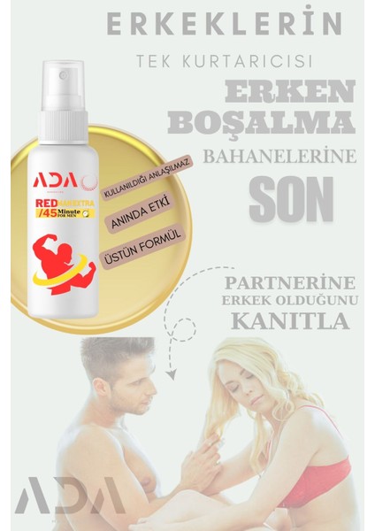 Red Men Extra 60 ml Süre Destekleyici Sprey – Erkeklere Özel Gecikme Desteği, Uzun Deneyim fiyatları