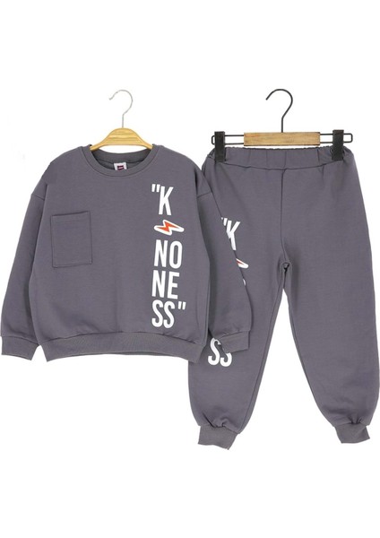 Şimşekli Iki Iplik Alt Üst Takım - KRMS742-ANTRASIT-3 Yaş Antrasit