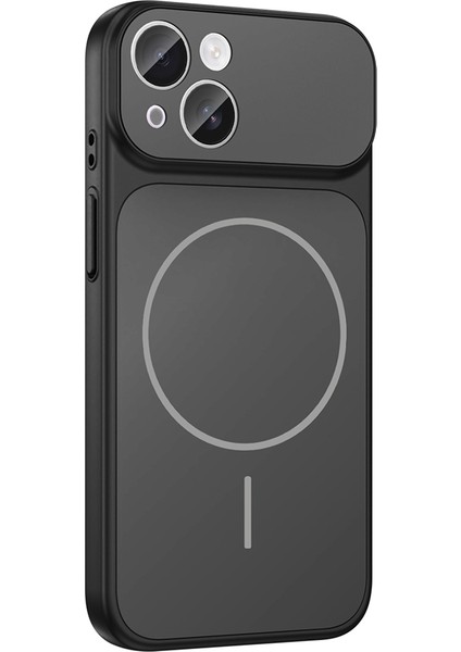 Apple iPhone 13 Kılıf Zore M-Safe Şarj Özellikli Kamera Korumalı Formen Kapak