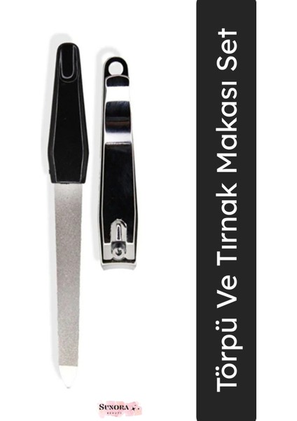 Tırnak Bakım Seti Törpü ve Tırnak Makası Pratik Set
