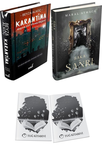 Saka ve Sanrı 3 Ciltli ve Karantina 2 Ciltli Beyza Alkoç 2li Set + Hediyeli