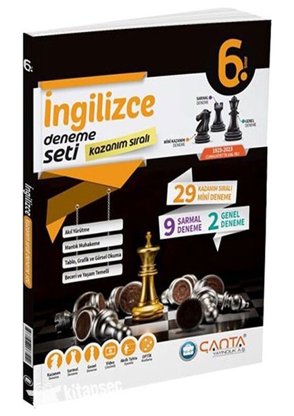 6. Sınıf Ingilizce Kazanım Sıralı Deneme Seti Çanta Yayınları