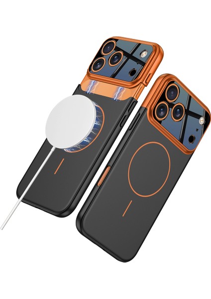 Apple iPhone 17 Pro Max Kılıf M-Safe Şarj Özellikli Çift Parçalı Zore Napoli Kapak modelleri