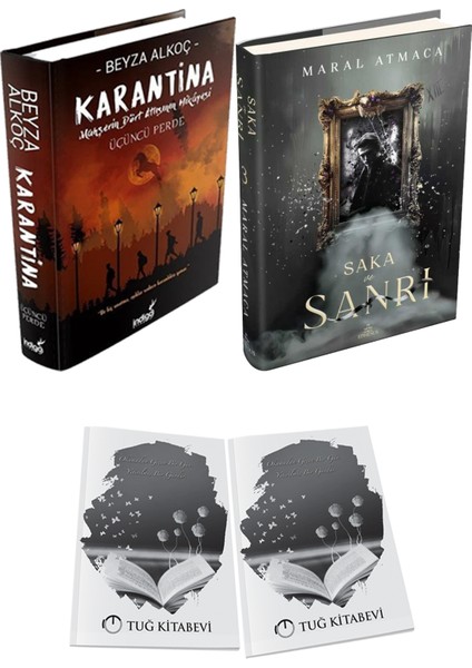 Saka ve Sanrı 3 Ciltli ve Karantina 3 Ciltli Beyza Alkoç 2li Set + Hediyeli