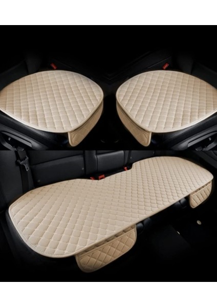 Krem Kapitone Deri Araba Koltuk Minderi indirimleri