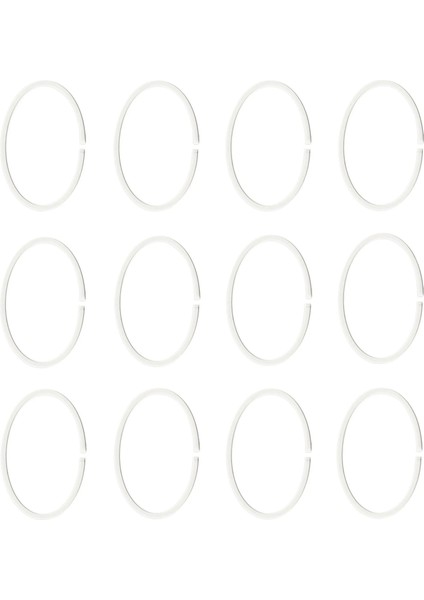 Hassjon Duş Perdesi Halkası Beyaz