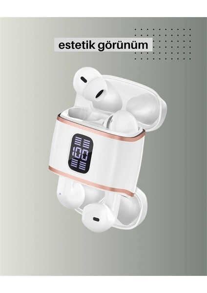 Bluetooth 5.3 Kulaklık – Kulakiçi, Anc+Enc, 4 Adet Set, Dijital Göstergeli fırsatları