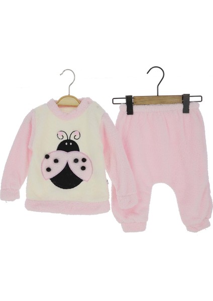 Uğur Böceği Işlemeli Welsoft Alt Üst Takım - MRT7942-PEMBE-18 Ay Pembe