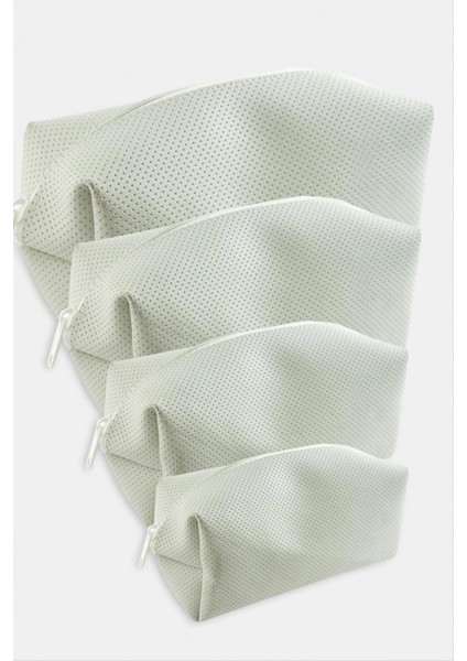 4 Adet El Tutmalı Makyaj Çantası