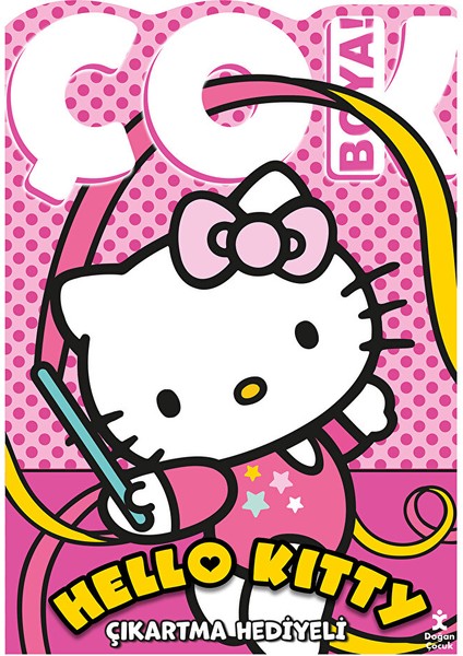 Hello Kitty Çok Boya Çıkartmalı Dev Boyama Kitabı