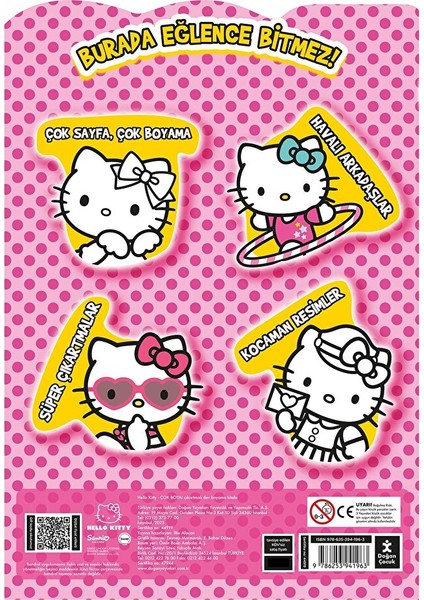 Hello Kitty Çok Boya Çıkartmalı Dev Boyama Kitabı modelleri