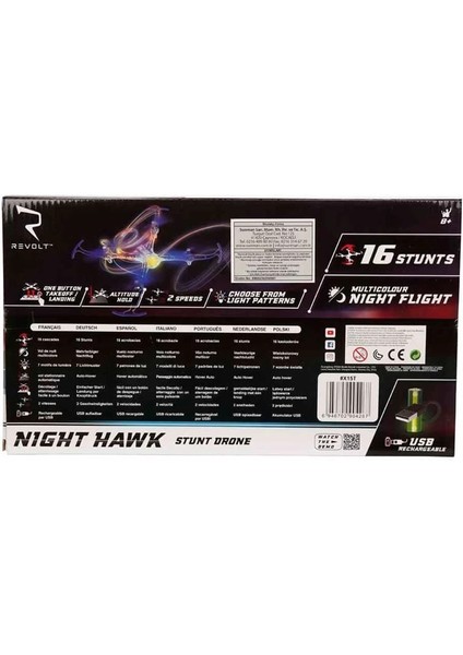 Night Hawk Işıklı USB Şarjlı Uzaktan Kumandalı Drone fırsatları