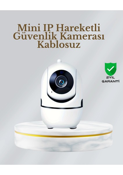 360° Dönen Akıllı Wifi Kamera – Uzaktan Kontrol ve Iki Yönlü Ses Özellikli