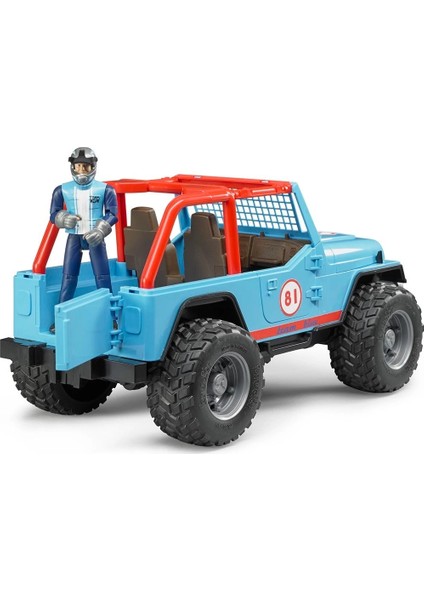 Jeep Cross Mavi Safari Aracı ve Kasklı Pilotu fiyatları