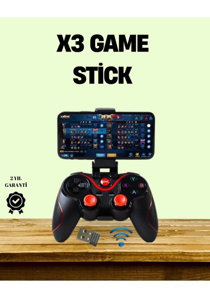 Ergonomik Tasarımlı Şarjlı Kablosuz Gamepad