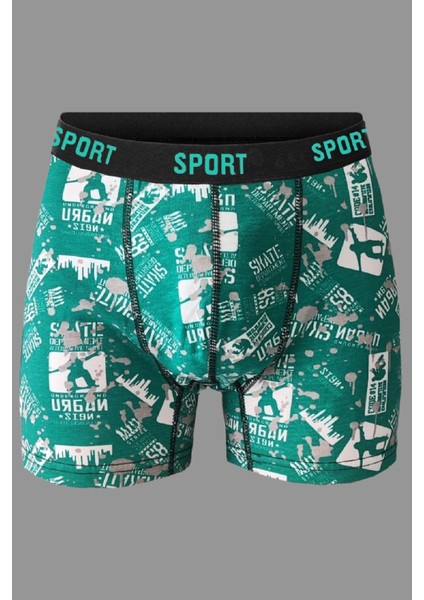 Erkek Desenli 6’lı Premium Penye Kutu Pamuklu Likralı Boxer indirimleri