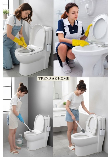 Silikon Tuvalet Fırçası | Duvara Asılabilir Bükülebilir Pratik Silikon Wc Klozet Fırçası Banyo Seti fiyatları