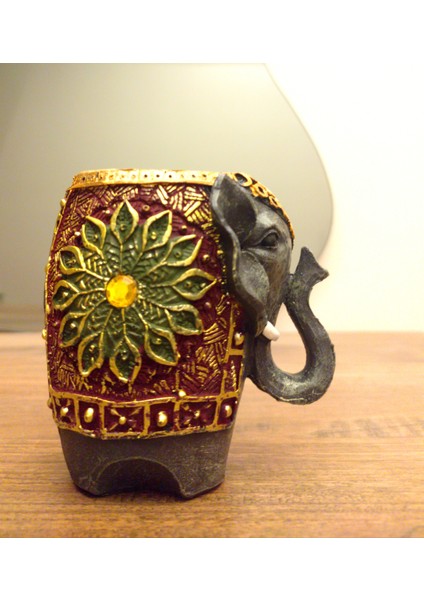 Motifli Fil Biblo Ev Dekor Hediyelik Eşya modelleri