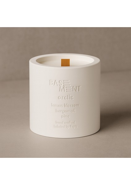 : Arctic : Dekoratif % 100 Soya Beton Mum (Limon Çiçeği, Bergamot, Çam) fiyatları