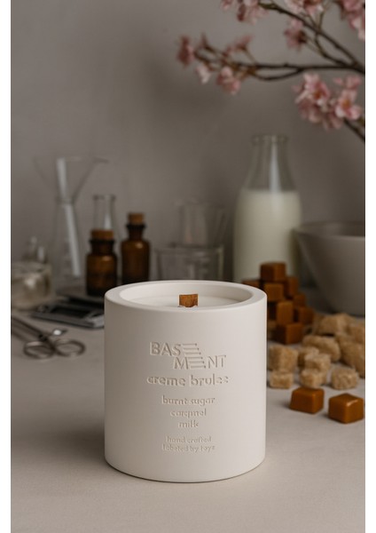 : Creme Brulee : % 100 Soya Beton Mum (Yanık Şeker, Karamel, Süt)