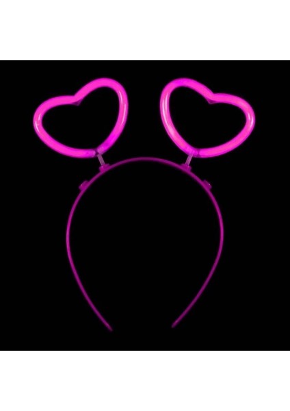 Glow Stick Karanlıkta Yanan Fosforlu Kalp Taç 12 Adet fırsatları