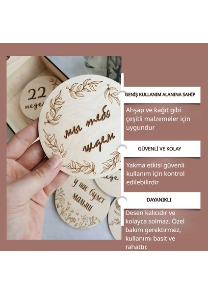 Ahşap Yakma Kalemi Seti (3'lü) - Dıy Projeleriniz Için Kömürleşme Efektli Scorch Marker Dıy Projeleriniz Için Kömürleşme Efektli Scorch Marker