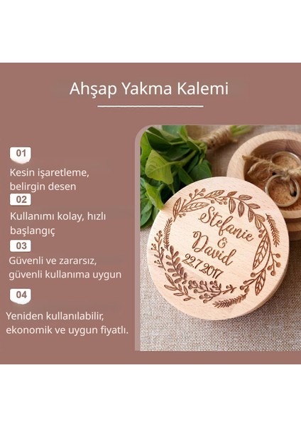 Ahşap Yakma Kalemi Seti (3'lü) - Dıy Projeleriniz Için Kömürleşme Efektli Scorch Marker Dıy Projeleriniz Için Kömürleşme Efektli Scorch Marker