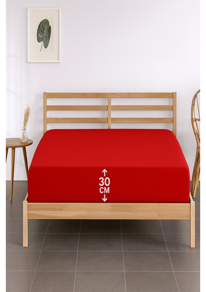 %100 Pamuklu Çi̇ft Ki̇şi̇li̇k Premi̇um Penye Çarşaf-Lasti̇kli̇ fiyatları