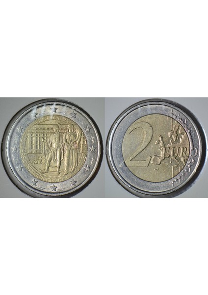 Avusturya 2 Euro 2016 Hatıra-Ulusal Bankanın 100. Yılı. Kapamada.